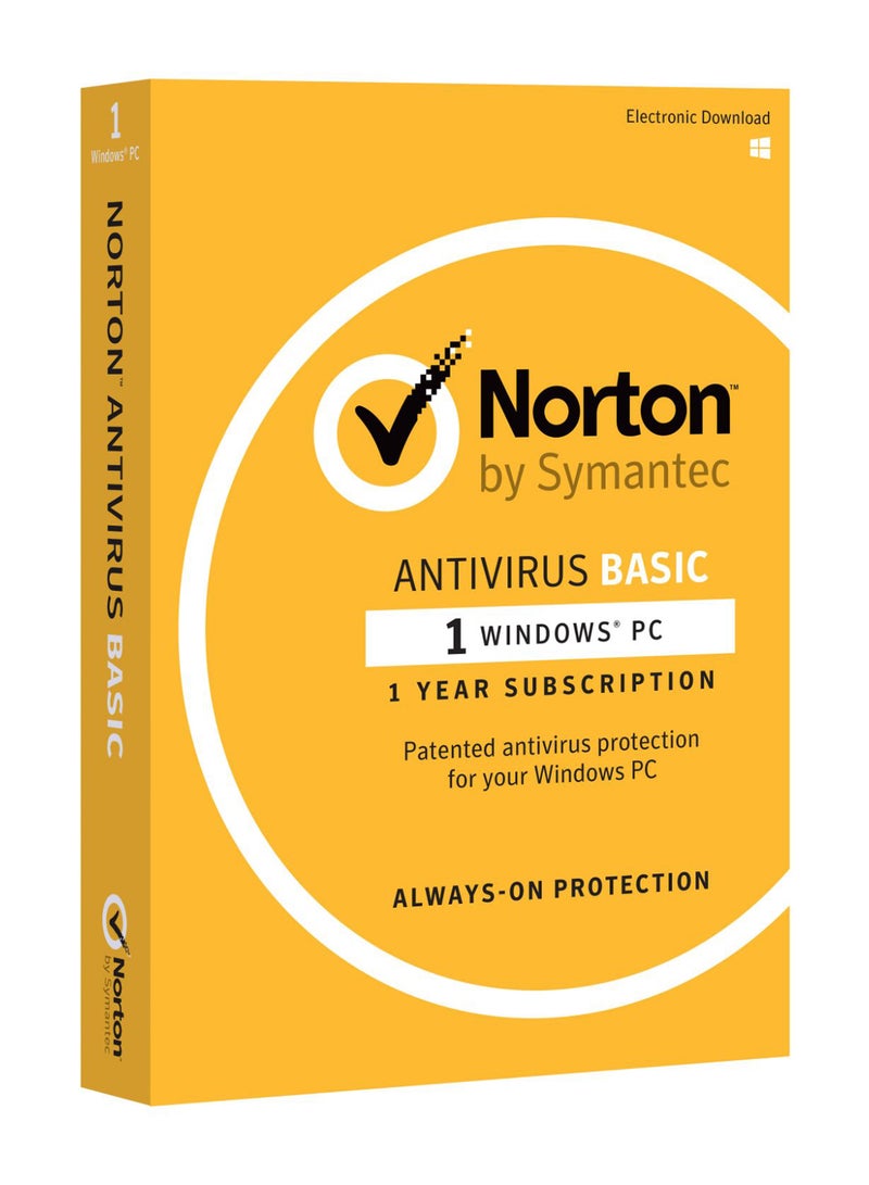 Norton - AntiVirus Basic 1 Device Yellow - Image 1