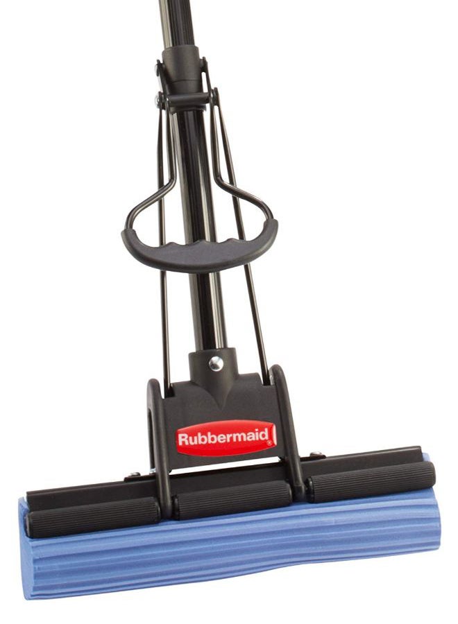 Rubbermaid Commercial Products - Long Handle Sponge Mop Black/Blue - Image 1