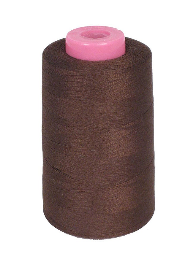 لا لينين خيط سيرجر مصنوع من البوليستر بني 4 x 2.5 x 2بوصة