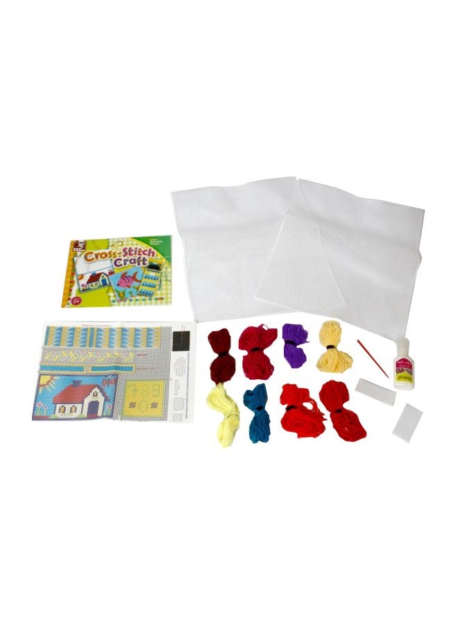 توي كرافت طقم أدوات تطريز حرفي بنمط الغرز المتقاطعة طراز 39490  - Image 1