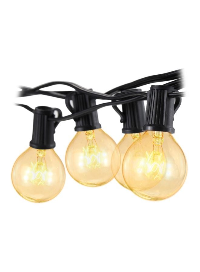 Tomshine G40 Incandescent String Light With 2 Spare Bulbs Yellow 25feet - Image 1