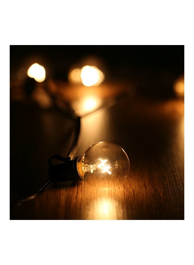 Tomshine G40 Incandescent String Light With 2 Spare Bulbs Yellow 25feet - Image 3