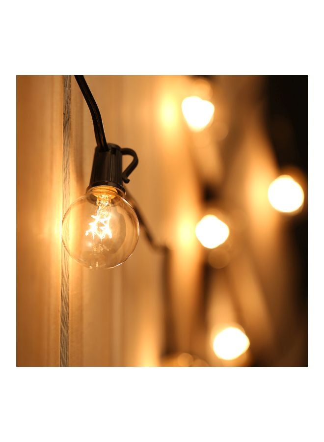 Tomshine - G40 Incandescent String Light With 2 Spare Bulbs Yellow 25feet - Image 1