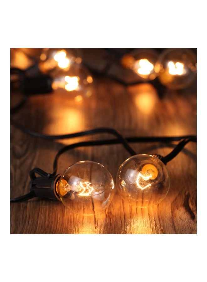 Tomshine - G40 Incandescent String Light With 2 Spare Bulbs Yellow 25feet - Image 1