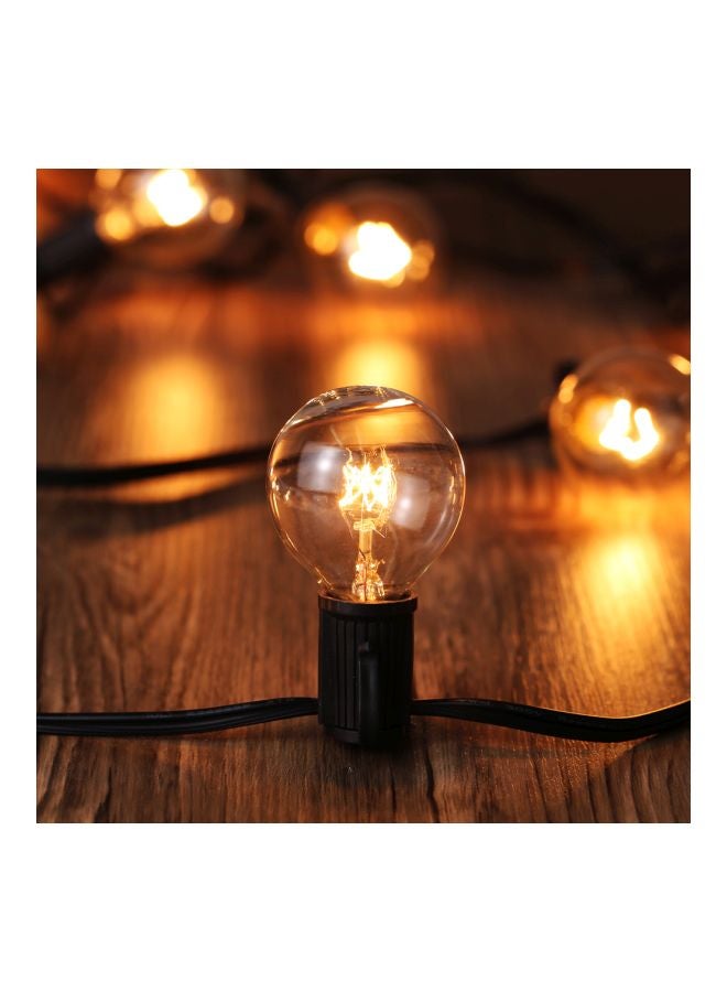 Tomshine - G40 Incandescent String Light With 2 Spare Bulbs Yellow 25feet - Image 1