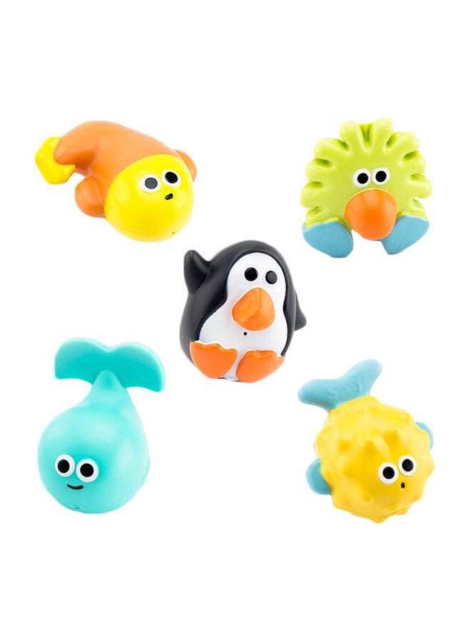ساسي مجموعة دمى باث تايم بالز لرش المياه والطفو، 5 قطع - Image 1