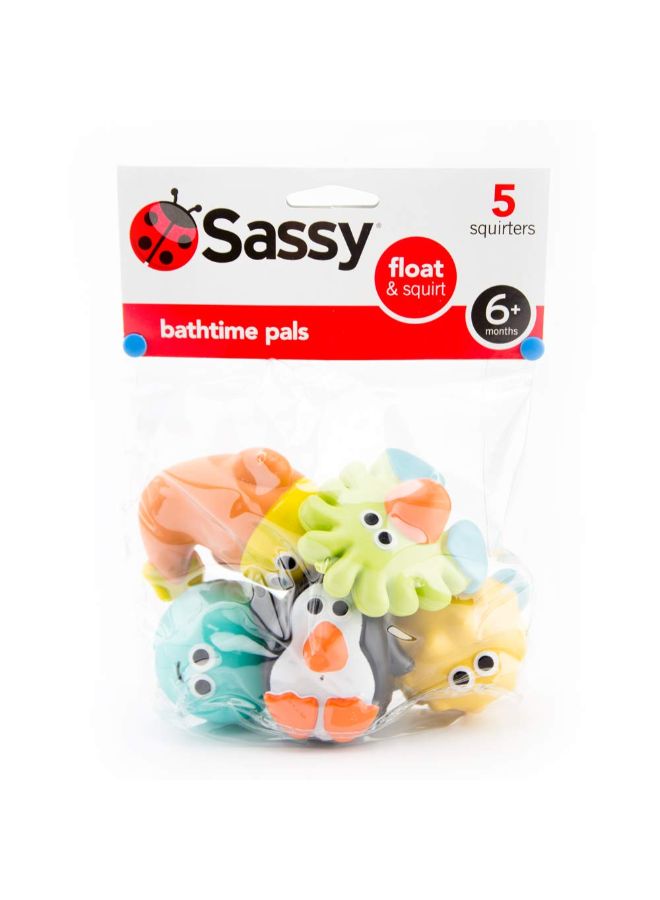 ساسي مجموعة دمى باث تايم بالز لرش المياه والطفو، 5 قطع - Image 2
