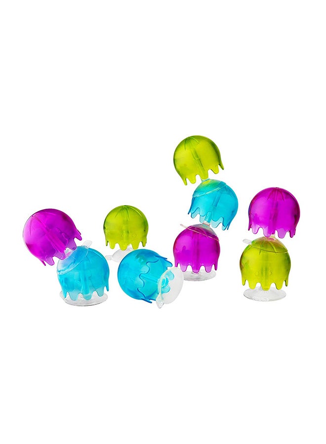 BOON 9-Piece Jellies Suction Cup Bath Toy 15.24x5.08x17.78cm - Image 1