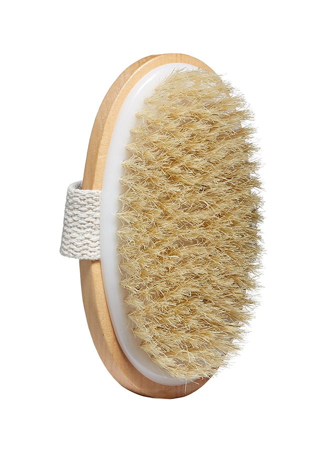 Fantasea Natural Bristle Body Brush Beige/White 3 x 3 x 4inch - Image 1