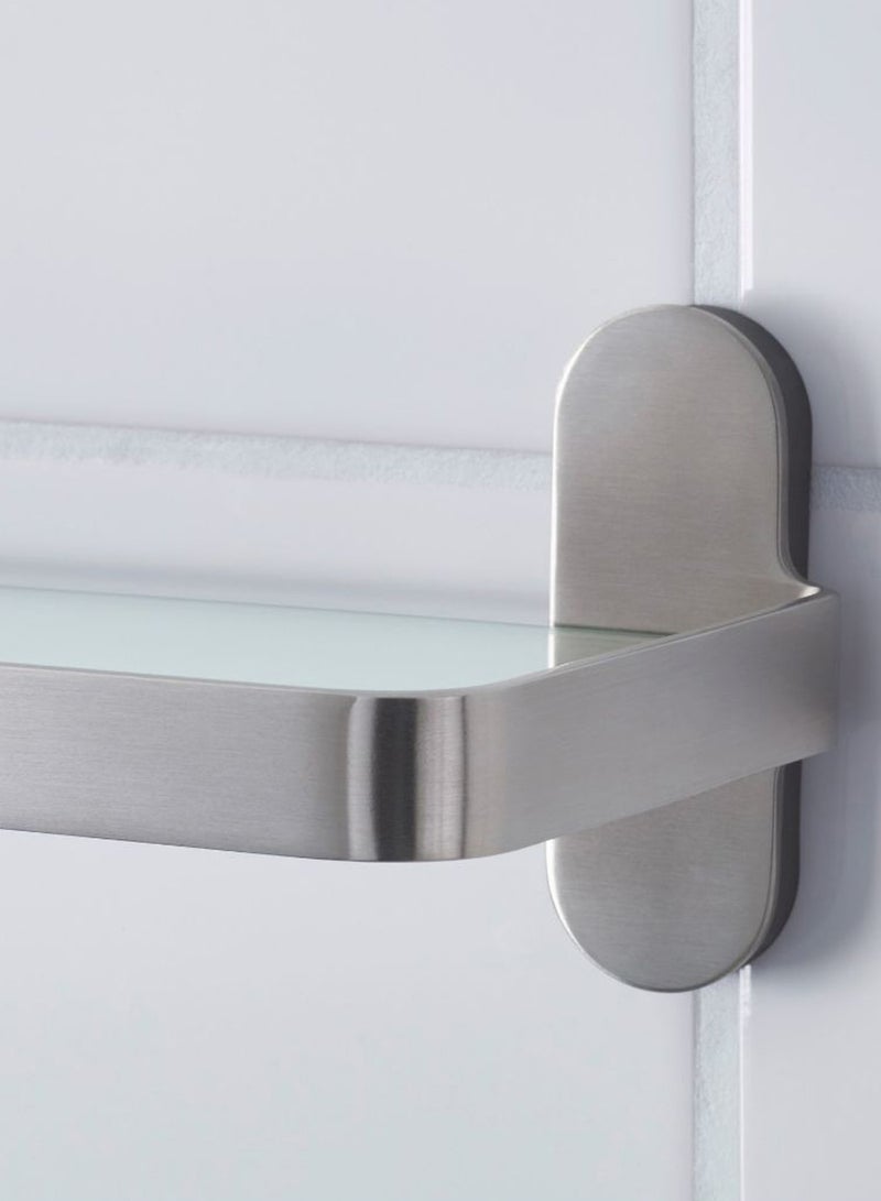 Brogrund Bathroom Wall Shelf Silver/Clear - Image 2