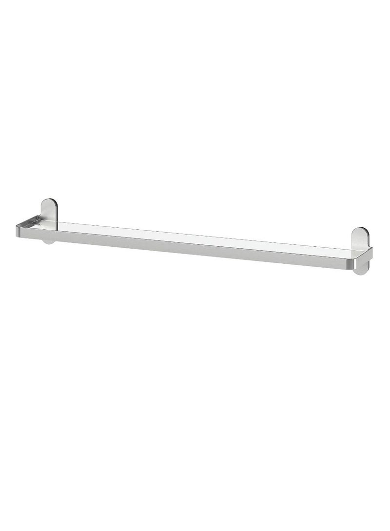 Brogrund Chrome Plated Bathroom Wall Shelf Silver/Clear - Image 1