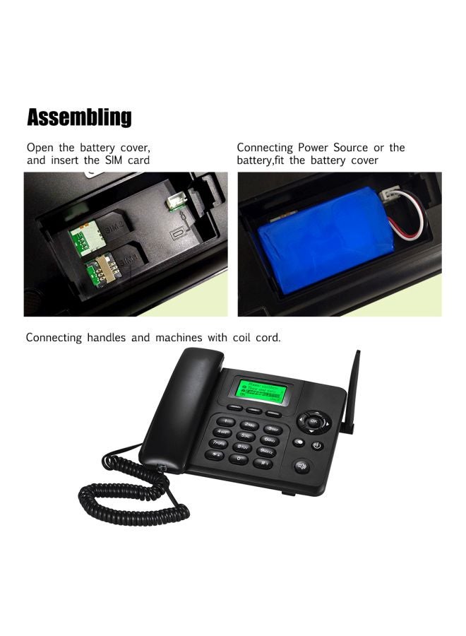 Generic LCD Display Wireless Telephone Black  - Image 4