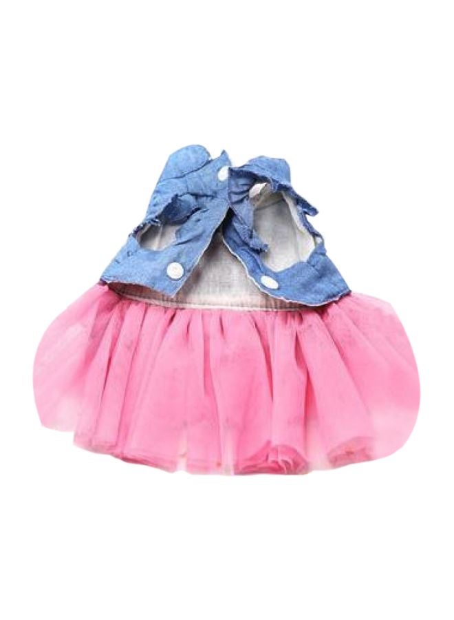 Generic Summer Bow Princess Dog Skirt Pink/Blue  - Image 1