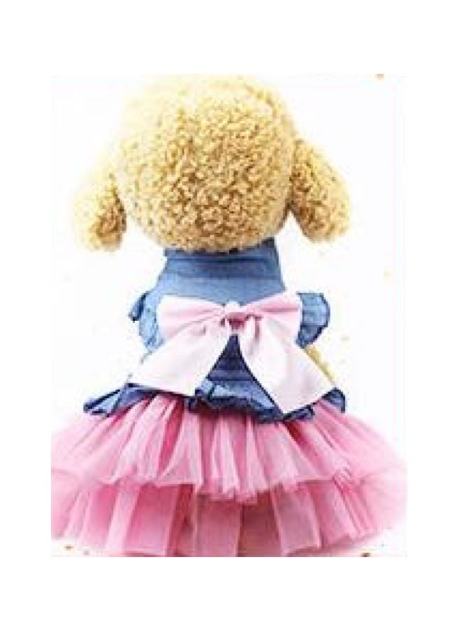 Generic Summer Bow Princess Dog Skirt Pink/Blue  - Image 2