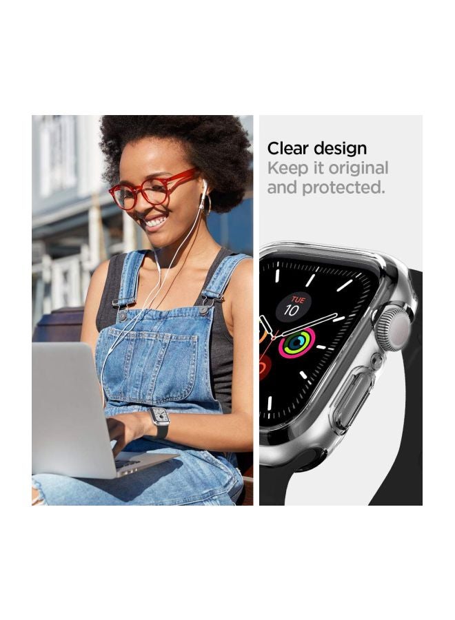 Spigen - Ultra Hybrid Protective Case For Apple Watch Series 4/5/SE/6 44mm Crystal Clear - Image 1