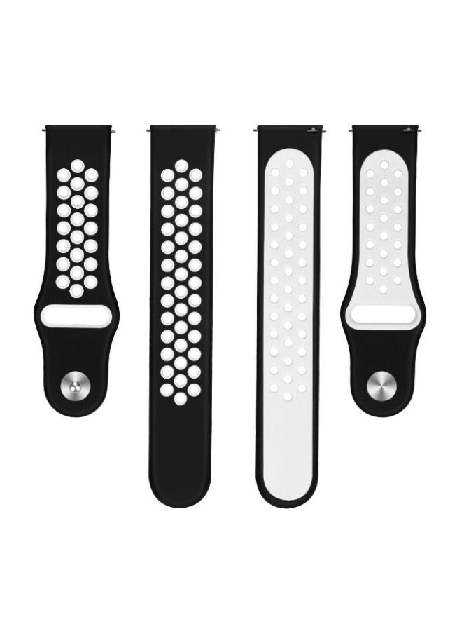 Smart Band Replacement Band For Samsung Galaxy Watch 46mm Black/White - Image 1