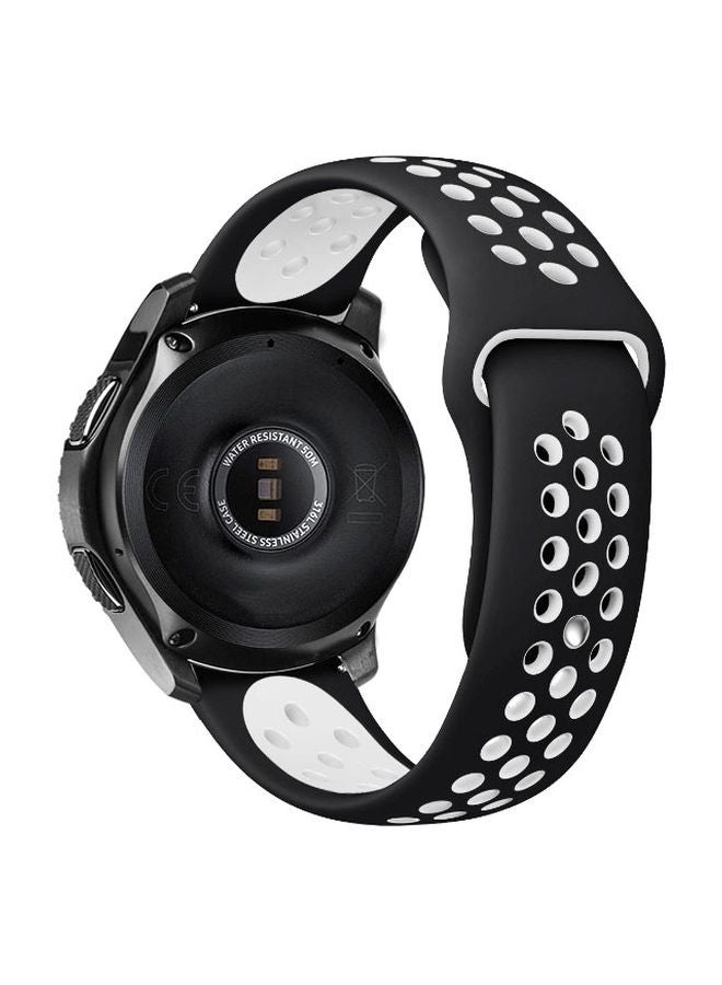 Smart Band Replacement Band For Samsung Galaxy Watch 46mm Black/White - Image 2