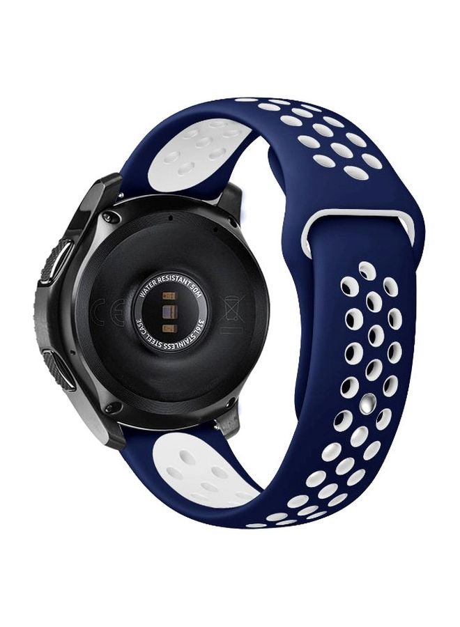 Smart Band Replacement Band For Samsung Galaxy Watch Blue/White - Image 2