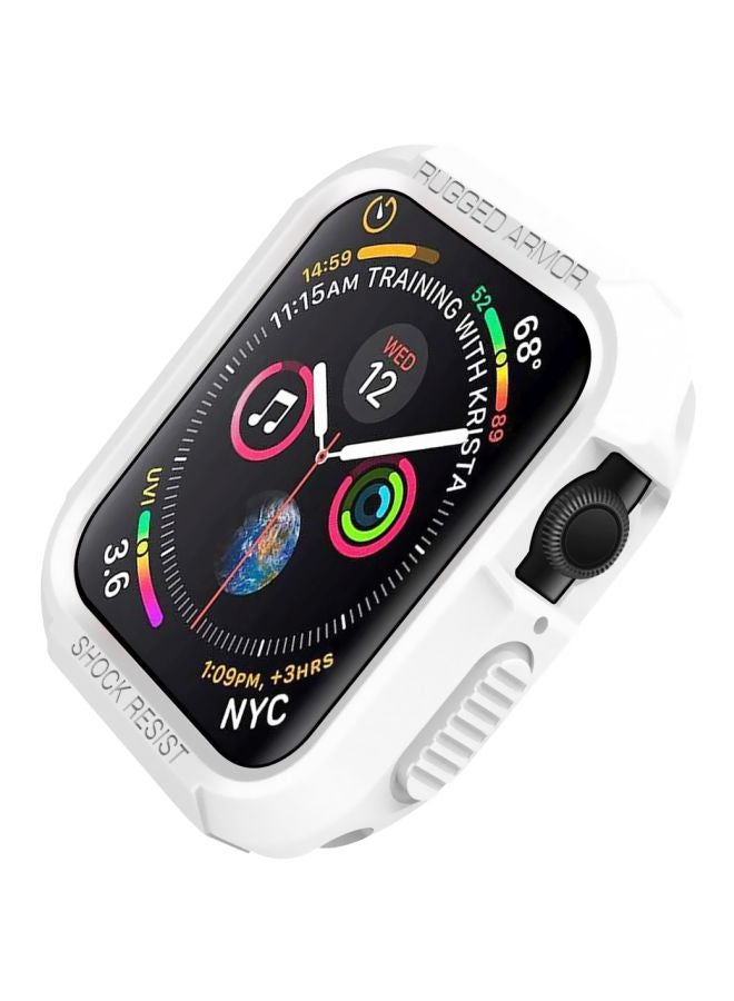Smart Band - Shatter-Resistant Protective Bumper For Apple Watch White - Image 1