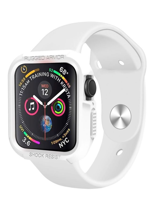 Smart Band - Shatter-Resistant Protective Bumper For Apple Watch White - Image 1