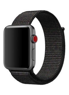 Smart Band Woven Nylon Sport Loop Strap for Apple Watch 40mm Black  - Image 2