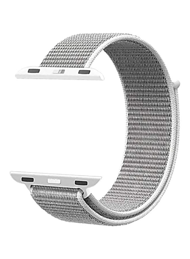 Smart Band - Woven Nylon Sport Loop Strap for Apple Watch 40mm Grey - Image 1