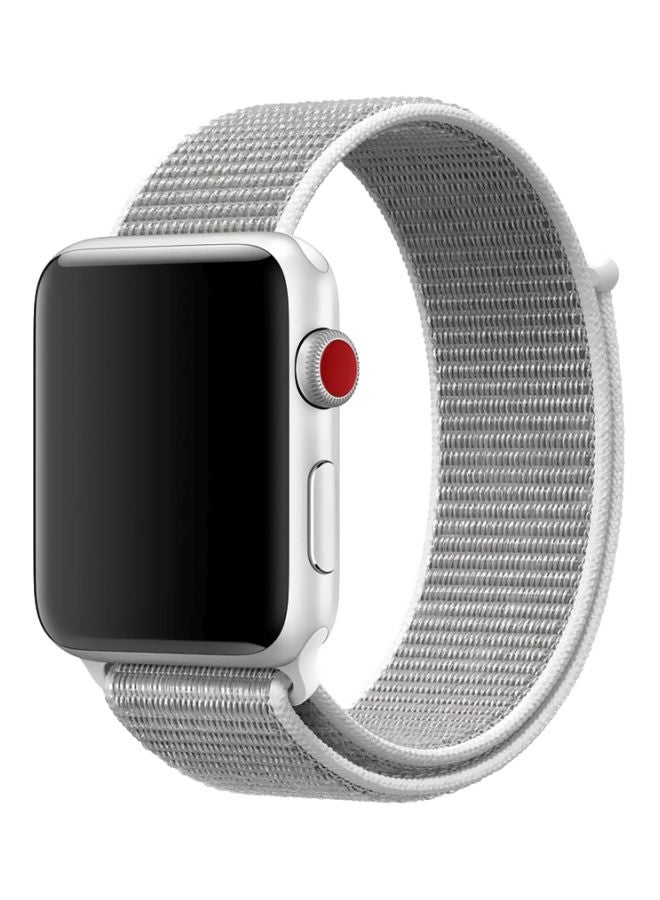 Smart Band - Woven Nylon Sport Loop Strap for Apple Watch 40mm Grey - Image 1