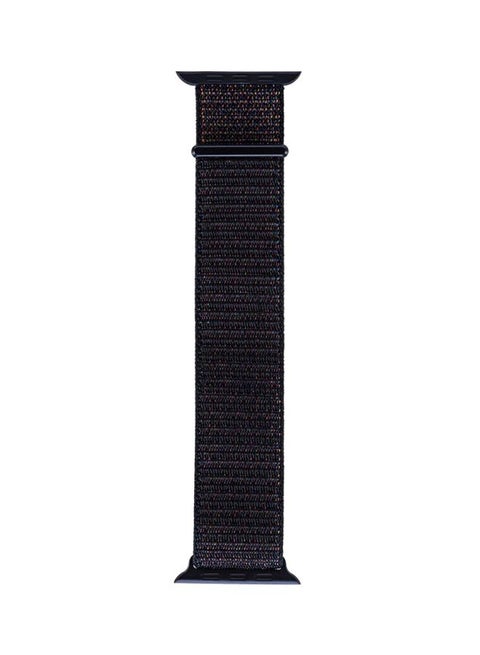 Replacement Nylon Band For Apple Watch 44mm Black