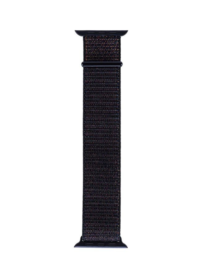 HQPro - Replacement Nylon Band For Apple Watch 44mm Black - Image 1