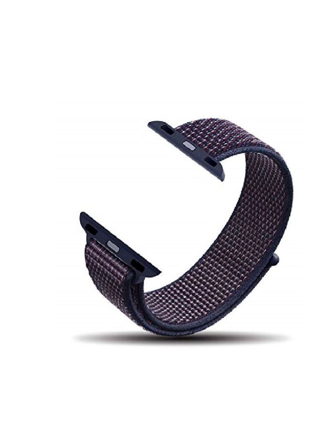 HQPro Replacement Nylon Band For Apple Watch 44mm Indigo - Image 2