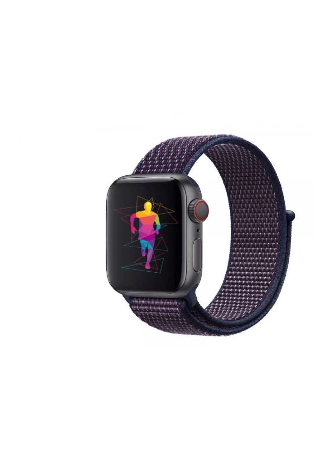 HQPro Replacement Nylon Band For Apple Watch 44mm Indigo - Image 3