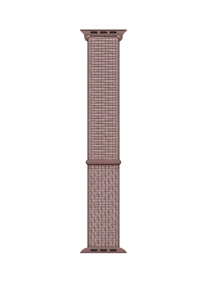 HQPro - Replacement Nylon Band For Apple Watch 44mm Smokey Mauve - Image 1