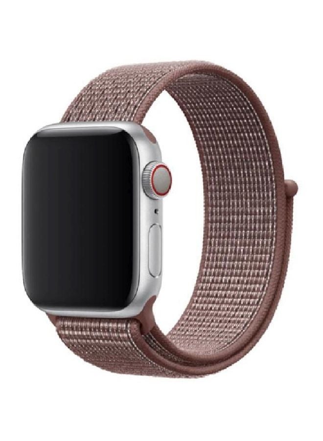 HQPro - Replacement Nylon Band For Apple Watch 44mm Smokey Mauve - Image 1