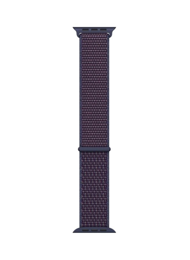 HQPro Replacement Nylon Band For Apple Watch 44mm Indigo - Image 1