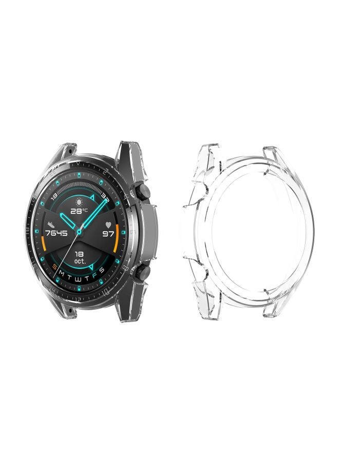 Perfii Bumper Case Cover For Huawei Watch GT 2 46mm Clear  - Image 2