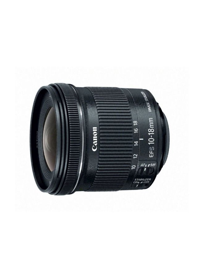 Canon - Lens For EF-S 10-18MM F4.5-5.6 IS STM Black - Image 1
