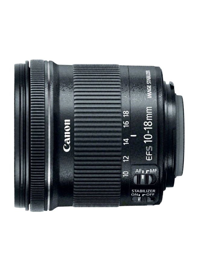 Canon - Lens For EF-S 10-18MM F4.5-5.6 IS STM Black - Image 1
