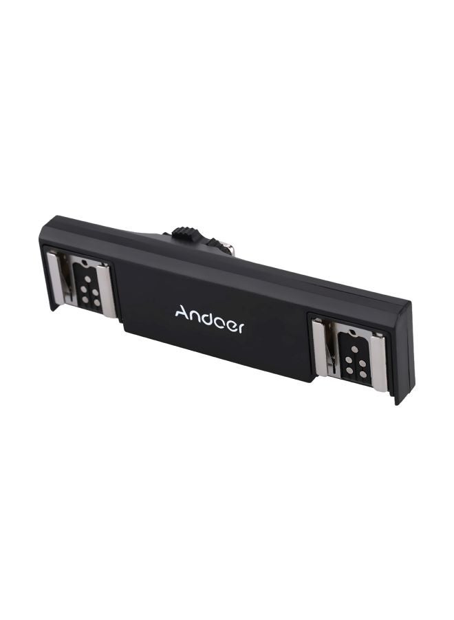 ANDOER Flash Speedlite Light Bracket Splitter For Canon Black  - Image 2