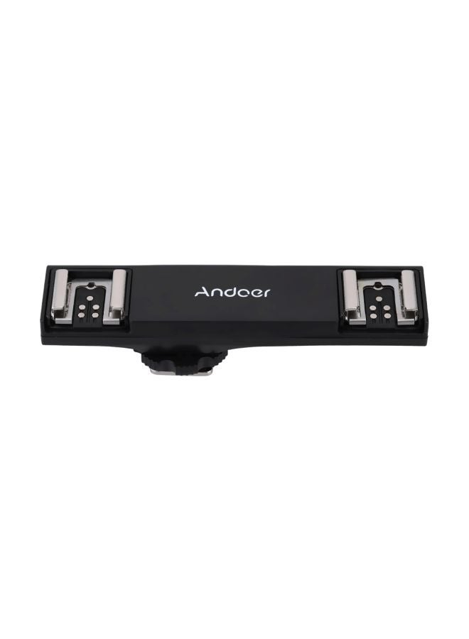 ANDOER Flash Speedlite Light Bracket Splitter For Canon Black  - Image 3