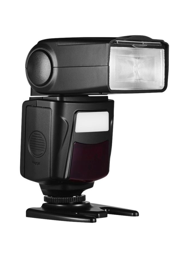 Professional On-Camera Flash Light With Adjustable Brightness Black - Image 1