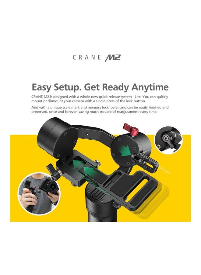 Zhiyun - 3-Axis Crane M2 Handheld Gimbal Stabilizer Set Black - Image 1
