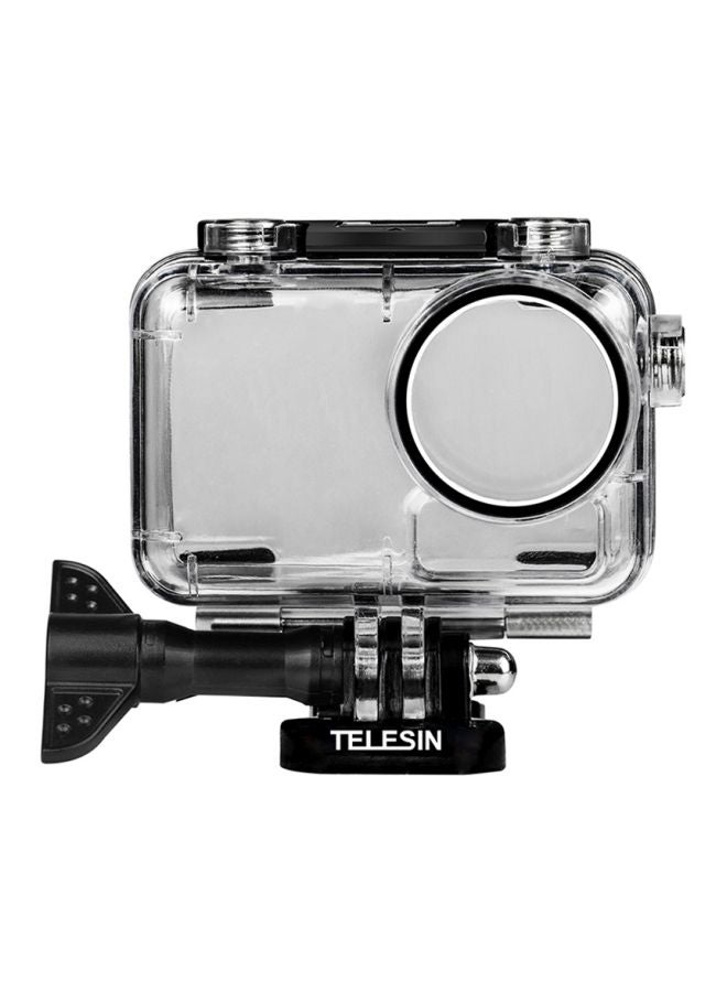TELESIN - Waterproof Case For DJI OSMO Action Camera Black/Clear - Image 1