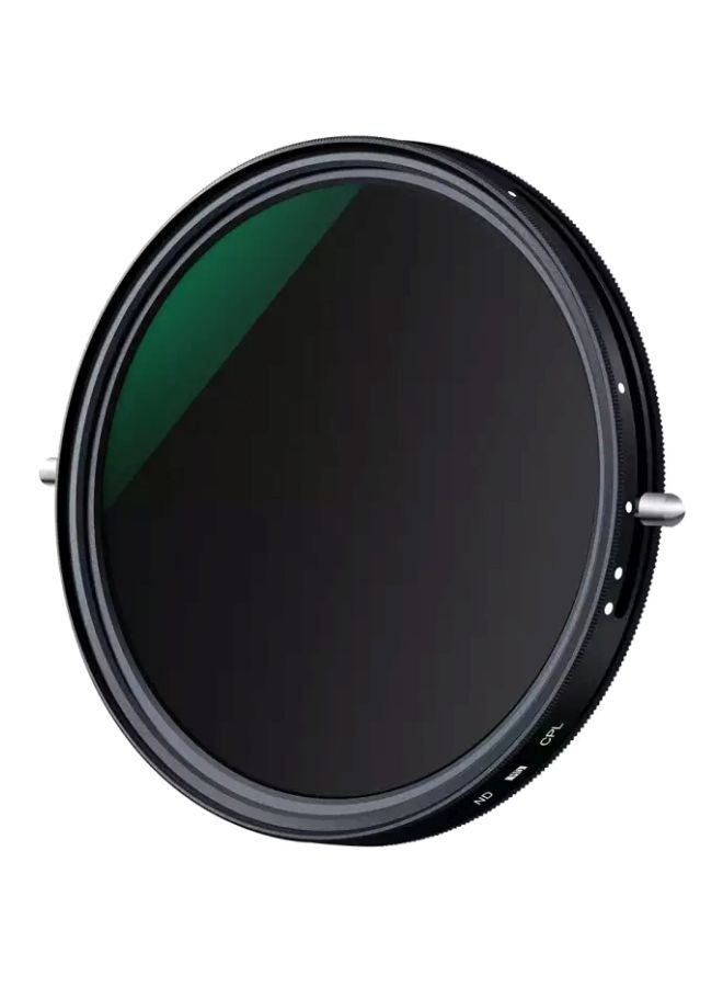 K&F Concept 2-in-1 Variable Adjustable ND Filter For Canon/Sony/Nikon Camera Lens Black  - Image 1
