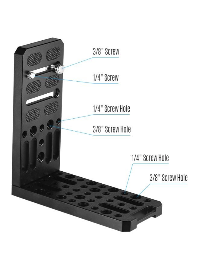 ANDOER L-Shape Bracket For DSLR Camera Black  - Image 2