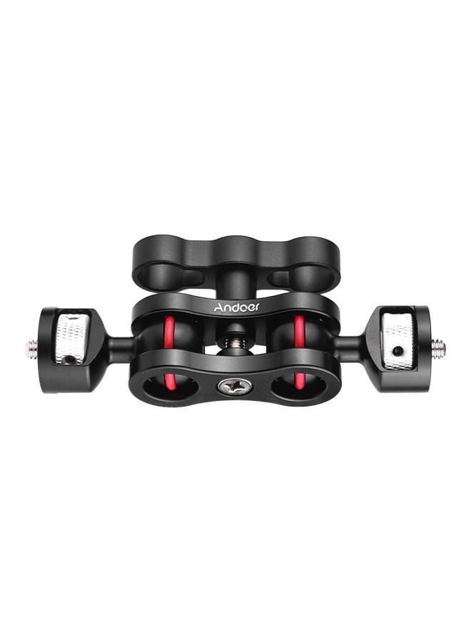 ANDOER Multi-Functional Ball Head Arm Camera Mount Clamp Black/Silver  - Image 1