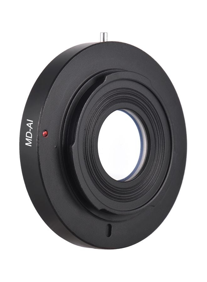 MD-AI Mount Adapter Ring For Nikon Cameras With Corrective Lens For Minolta MD Black/Silver  - Image 3