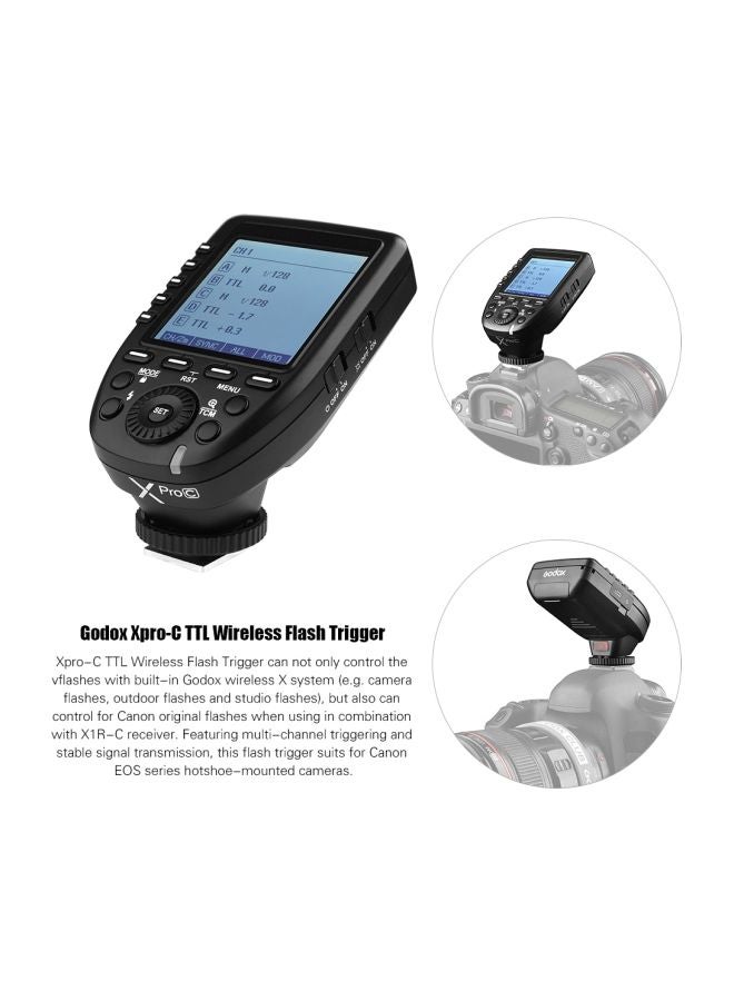 Godox - Xpro-C E-TTL II Flash Trigger Transmitter For Canon EOS Series - Image 1
