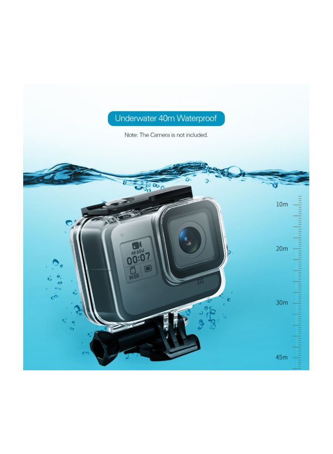SAPU Waterproof Protective Case For GoPro Hero 8 Clear/Black  - Image 5
