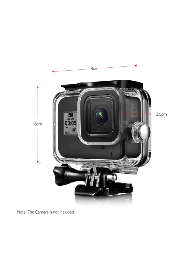 SAPU Waterproof Protective Case For GoPro Hero 8 Clear/Black  - Image 3