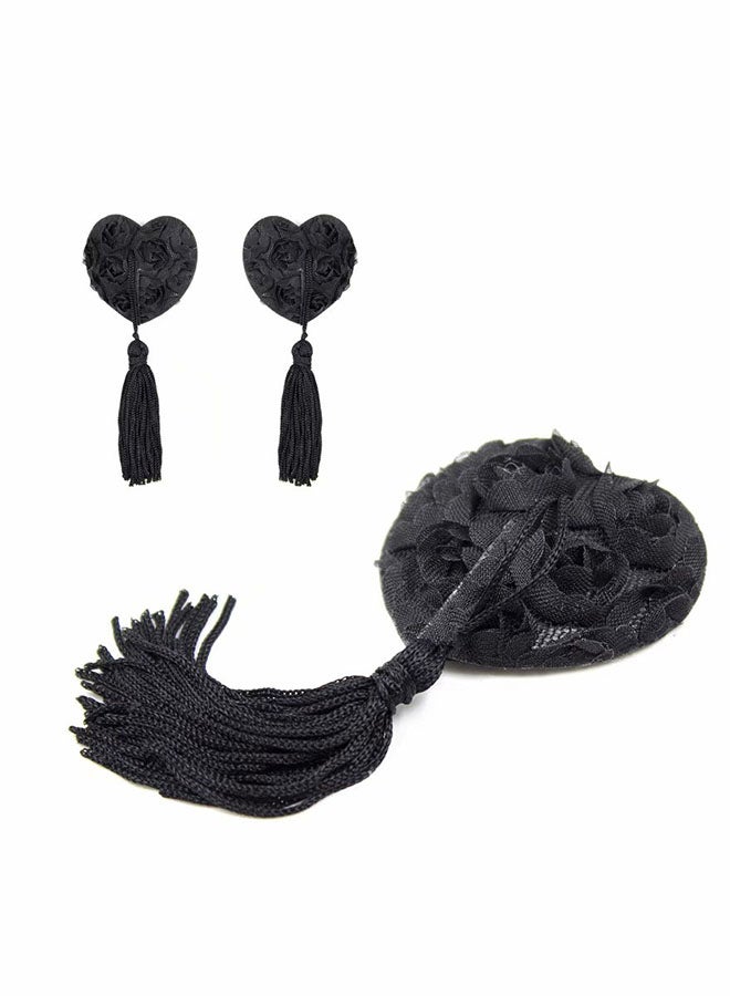 Heart Shape Nipple Cover Black - Image 2